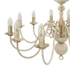 vidaXL Lampadario bianco antico 12 prese E14 Anteprima dell’immagine prodotto 5