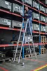 Klappleiter 2-teilig mit nivello®-Traverse 2x4 Sprossen Produktbild-Vorschau 3