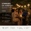 2x  Solar Lichterkette 5m - 20 LED Kristallkugel, warmweiß, Produktbild-Vorschau 7
