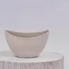 Pflanzschale oval 24 cm für draussen Dekoschale sand beige Produktbild-Vorschau 4