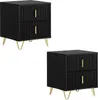SoBuy set di 2 comodini con 2 cassetti tavolino da divano Anteprima dell’immagine prodotto 1