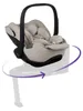 Silver Cross Glide Plus 360 Babyschale Taupe – i-Size ab Produktbild-Vorschau 4