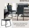 Stuhl 2er-Set "TALEA" aus Microfaser in grau. Abmessungen Produktbild-Vorschau 5