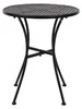 Bolero runder Bistrotisch in schlankem Design Stahl schwarz Produktbild-Vorschau 2