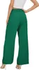 FUNYYZO Damen Hose High Waist Weites Bein Grün XL Produktbild-Vorschau 4
