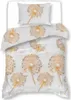 A bedding set with a dandelion print. Produktbild-Vorschau