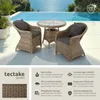 tectake® Aluminium Rattan Sitzgruppe Zürich wetterfest und Produktbild-Vorschau 2