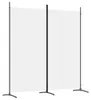 vidaXL 2-dielny paraván biely 175x180 cm látka Náhľad obrázku produktu 1