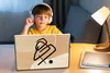 MuchoWow® Laptop Aufkleber Sticker Cover Abstrakt - Schwarz Produktbild-Vorschau 3