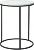 Stół składany zestaw 2 biały/marmur 40+50 cm Podgląd zdjęcia produktu 1
