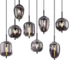 Globo Lighting|Hängeleuchte Metall schwarz, 8x E14 Produktbild-Vorschau 6