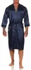 Herren Morgenmantel Robe Bathrobe Bademantel Satin, Blau L Produktbild-Vorschau 1