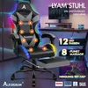 Fotel gamingowy z masażem ALFORDSON, fotel wyścigowy z Podgląd zdjęcia produktu 5