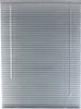 A close-up view of a silver-colored aluminum blind. Produktbild-Vorschau