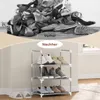 WOLTU Schuhregal mit 3 Ablagen, Schuhständer Metallgestell, Produktbild-Vorschau 7