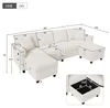 Sofá modular de esquina Merax, sofá para 4 personas con Vista previa de la imagen del producto 6