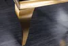 Eleganter Couchtisch MODERN BAROCK 100cm schwarz Opalglas Produktbild-Vorschau 7