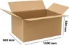 A cardboard box with dimensions indicated. Podgląd zdjęcia produktu