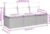 vidaXL Gartensofa mit Kissen 3-Sitzer Braun Poly Rattan Produktbild-Vorschau 11