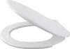 A white toilet seat and lid are shown in an open position against a white background. Produktbild-Vorschau