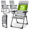 Casaria Set 4 Sedie da Giardino Pieghevoli Regolabili 7 Anteprima dell’immagine prodotto 9