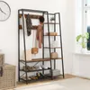 A hallway or entryway with a coat rack and shoe storage unit. Produktbild-Vorschau