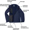 Mivaro Damen Softshelljacke ohne Kapuze in Dunkelblau - Produktbild-Vorschau 3