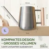 NICEGARDEN Edelstahl Blumengießkanne 1L | Design Gießkanne Produktbild-Vorschau 5
