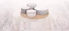 Quatre bols en porcelaine sur un plateau en bambou pour Voir les images du produit 8