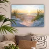 MuchoWow® - Leinwandbilder - Strand - Sonne - Düne - Gras - Produktbild-Vorschau 2
