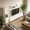 HOMCOM Wohnwand Wohnzimmer mit Wandregal und Produktbild-Vorschau 7