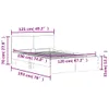 Bettgestell mit Kopfteil Braun Eiche-Optik 120x190 cm Produktbild-Vorschau 9