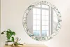 Ø80cm Spiegel - Glasrahmen mit Aufdruck - Wandspiegel Produktbild-Vorschau 2