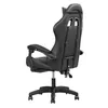 A black gaming chair shown from the side and slightly from the back. Produktbild-Vorschau