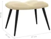 vidaXL Relaxsessel mit Hocker Cremeweiß Samt Produktbild-Vorschau 19