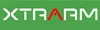 The image displays the brand name XTRARM in large white letters with a red 'A' in the middle, set against a green background. Produktbild-Vorschau