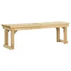 vidaXL Panchina da giardino 140 cm Legno di pino impregnato Anteprima dell’immagine prodotto 6