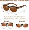 Polarisierte Überbrille Sonnenbrille für Brillenträger 8960 Produktbild-Vorschau 3