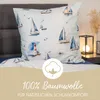 Janine Modern Art Mako Satin Bettwäsche - Segelboote 155 x Produktbild-Vorschau 2