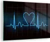 Bilder auf glas - Grafik herz kardiologie - 70x50cm - Produktbild-Vorschau 1