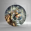 Wanduhr - Rund - Glasuhr - Indien stein tiger wild - Produktbild-Vorschau 3
