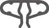 A gray graphic of a product connector on a white background. Produktbild-Vorschau