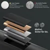 A layered diagram showing different material finishes, with text highlighting product benefits. Podgląd zdjęcia produktu