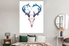 MuchoWow® Poster Schädel - Geweih - Blumen - Vögel 120x160 Produktbild-Vorschau 4