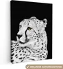 MuchoWow® - Leinwandbilder - Leopard - Weiß - Schwarz, Produktbild-Vorschau 1