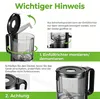 YASHE Slow Juicer Entsafter mit 127 mm Einfüllschacht, Cold Produktbild-Vorschau 7