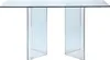 CLARISSA Schreibtisch - gehärtetes Glas - transparente Produktbild-Vorschau 1