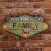 Insegna in metallo RETRO LED Welcome Family insegna Anteprima dell’immagine prodotto 4