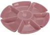 Excellent Houseware Servierplatte fur Snacks/chips - rosa - Produktbild-Vorschau 1