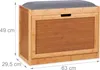 Banc à chaussures Relaxdays avec grande assise, bac à Voir les images du produit 4